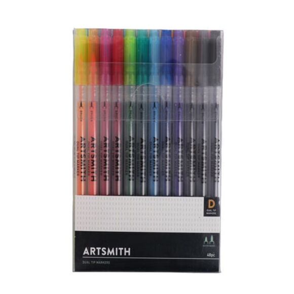 ARTSMITH Dual Tip Markers - 48 count - Picture 1 of 7